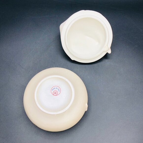 Vintage BERGER Italy Pearlescent Porcelain Swan Trinket Jewelry Dresser Box - Picture 12 of 15